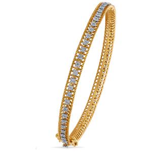 Buy 18 Karat Gold & Diamond Bangle