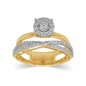 Buy 14 Karat Gold & Diamond Ring