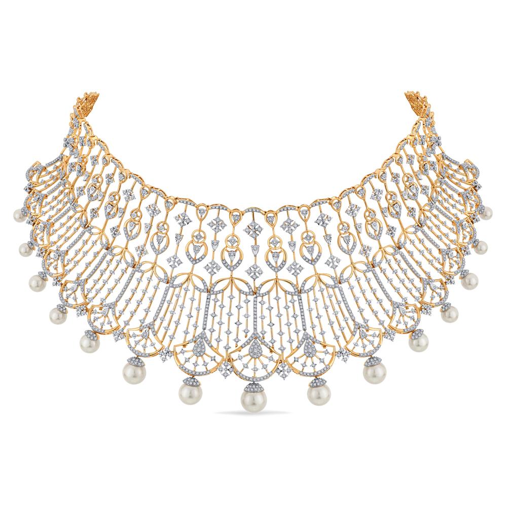 Buy 14 Karat Gold & Diamond Necklace