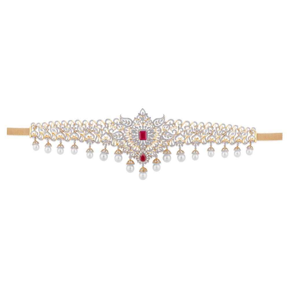 Buy 18 Karat Gold & Diamond Waist Belt