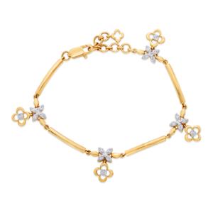 Buy 14 Karat Gold & Diamond Bracelet