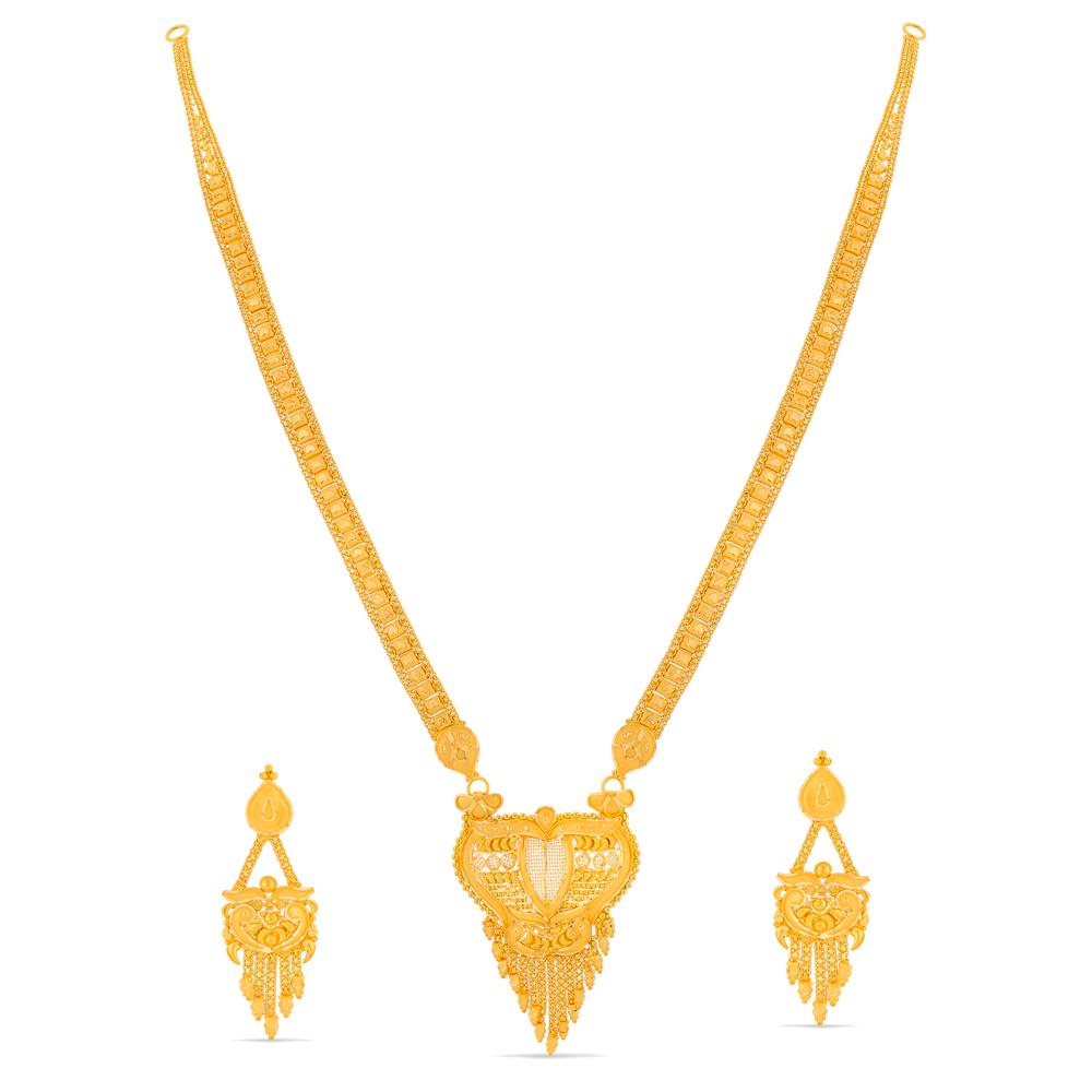 Buy 22 Karat Gold Necklace Set