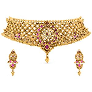 Buy 22 Karat Gold Necklace Set