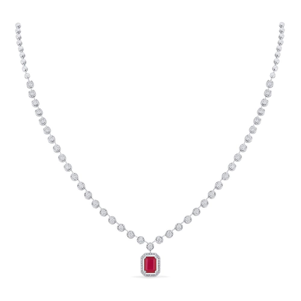 Buy 18 Karat Gold & Diamond Necklace