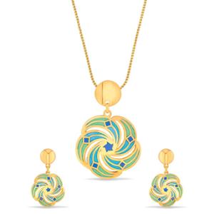 Buy 18 Karat Abstract Enamel Gold Jewelry Set