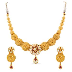 Buy 22 Karat Gold Necklace Set