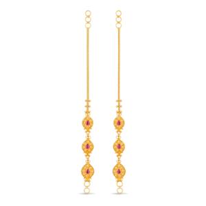 Buy 22 Karat Gold Earrings Chains