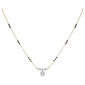 Buy 14 Karat Gold & Diamond Mangalsutra