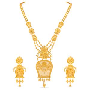 Buy 22 Karat Gold Necklace Set