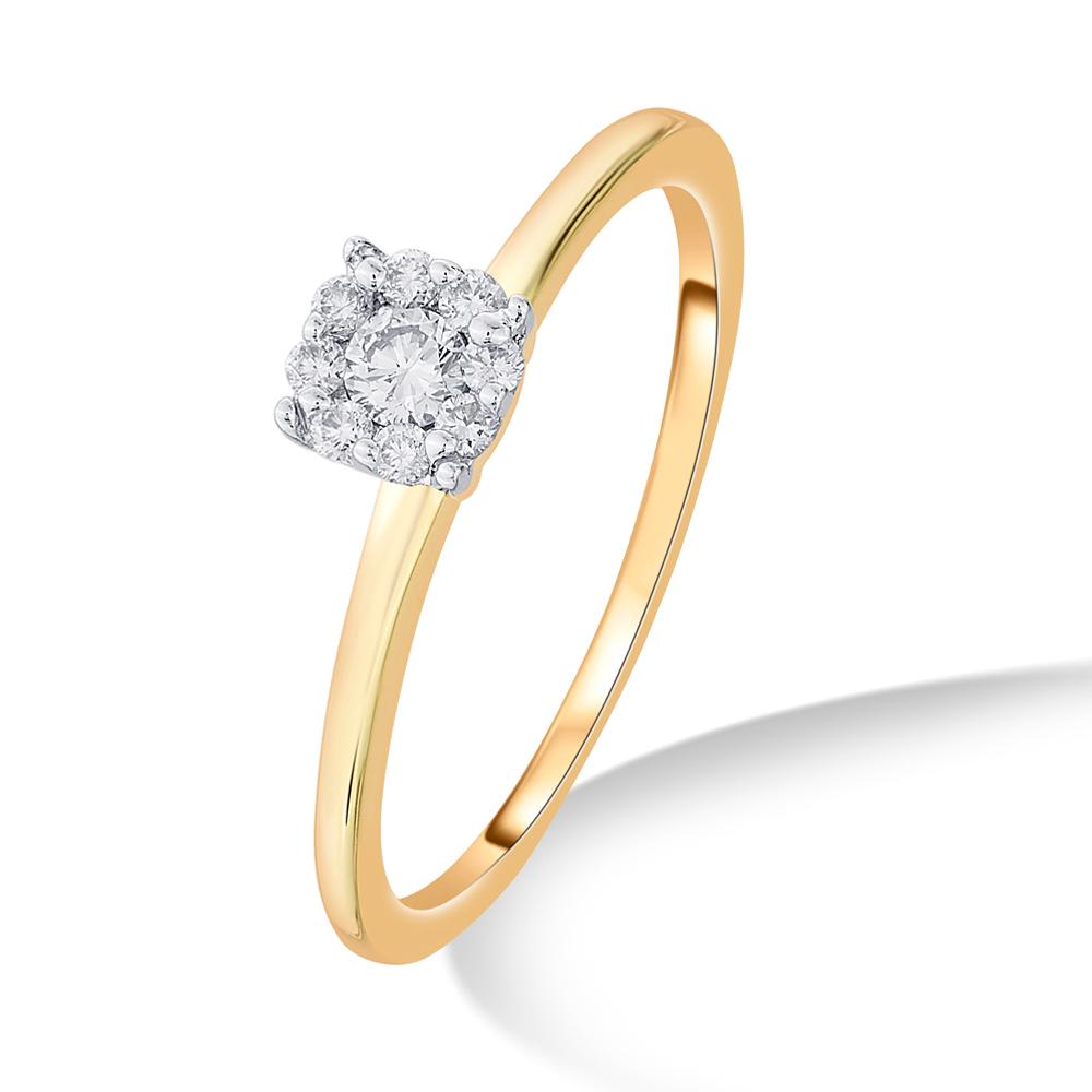 Buy 14 Karat Gold & Diamond Ring