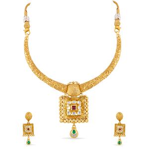 Buy 22 Karat Gold Necklace Set