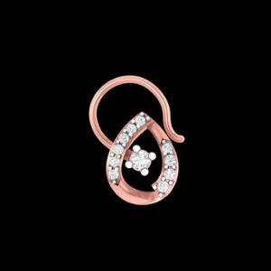 Buy 18 Karat Gold & Diamond Nose Pin
