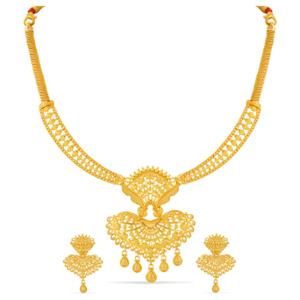 Buy 22 Karat Gold Necklace Set