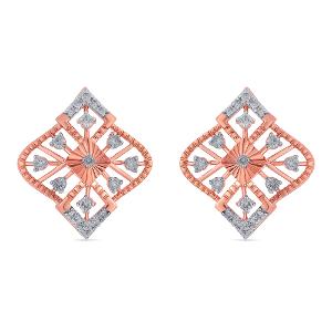 Buy 14 Karat Gold & Diamond Earrings