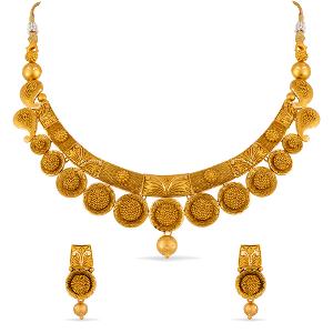 Buy 22 Karat Gold Necklace Set