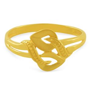 Buy Embracing Heart Design Shaped Gold Ring