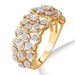 Buy 14 Karat Gold & Diamond Ring