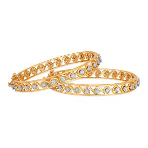 Buy 18 Karat Gold & Diamond Bangle