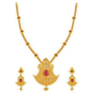 Buy 22 Karat Gold Necklace Set