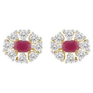 Buy 14 Karat Gold & Diamond Earrings