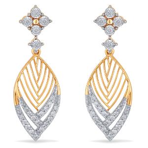 Buy 14 Karat Gold & Diamond Earrings