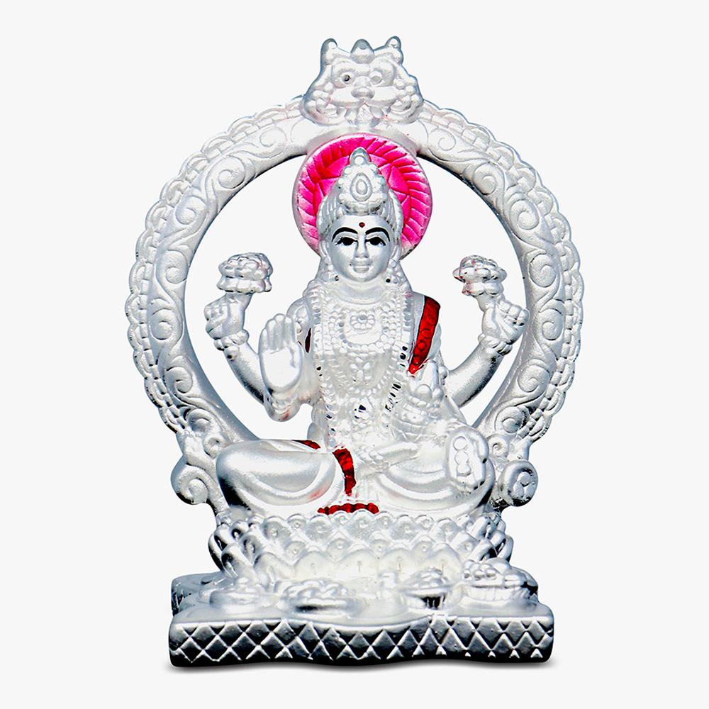 Goddess Laxmi Silver Idol | Idols - Reliance Jewels
