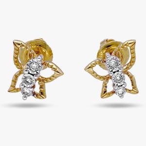 Buy 14 Karat Gold & Diamond Earrings