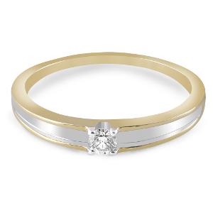 Buy 14 Karat Gold & Diamond Ring For Men