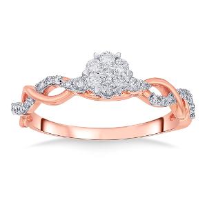 Buy 14 Karat Gold & Diamond Ring