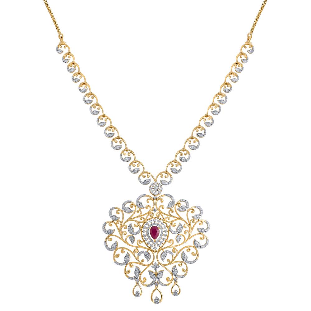 Buy Mohini Varalakshmi Diamond Necklace