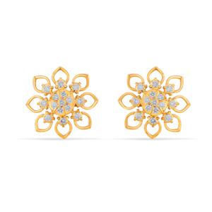 Buy 22 Karat Gold & Diamond Earrings