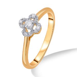 Buy 14 Karat Gold & Diamond Ring