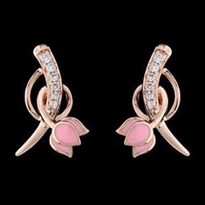 Buy 14 Karat Gold & Diamond Earrings