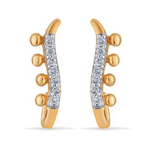 Buy 14 Karat Gold & Diamond Earrings