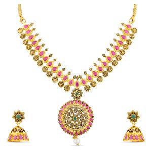Buy 22 Karat Gold Necklace Set