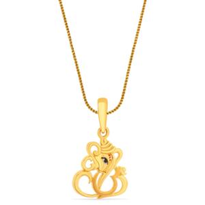 Buy Contemporary Ganesh Gold Charm Pendant