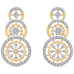 Buy 14 Karat Gold & Diamond Earrings
