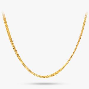 Buy Yellow Gold Finish 22 Kt Gold Chain For Men