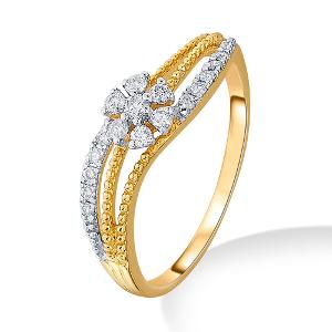 Buy 14 Karat Gold & Diamond Ring