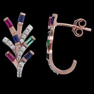Buy 18 Karat Gold & Diamond Earrings