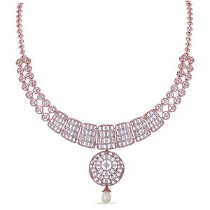 Buy 14 Karat Gold & Diamond Necklace