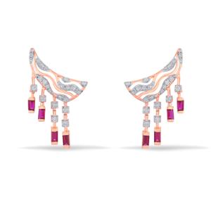 Buy 18 Karat Gold & Diamond Earrings