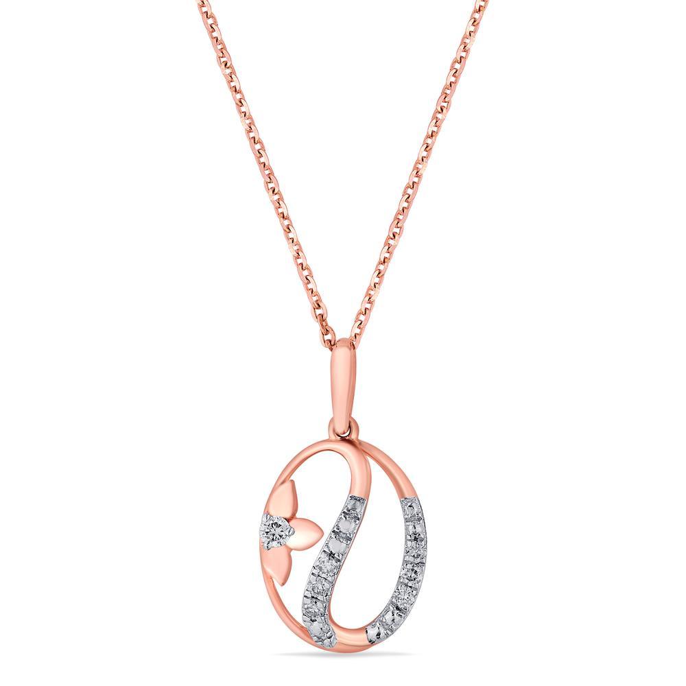 Buy shimmering oval diamond pendant