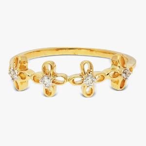 Buy 14 Karat Gold & Diamond Ring