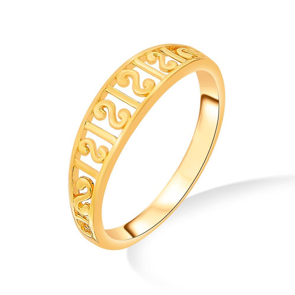 Buy Patterned Band Gold Ring