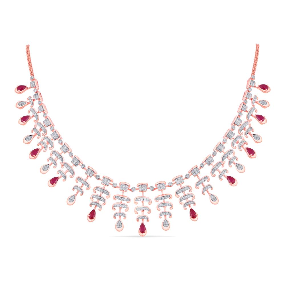 Buy 18 Karat Gold & Diamond Necklace
