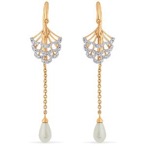 Buy 14 Karat Gold & Diamond Earrings
