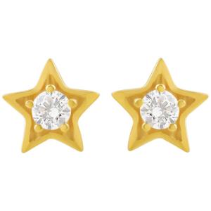 Buy 22 Karat Dazzling Star Gold Earrings