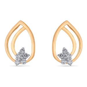 Buy Minimalistic Pear diamond earrings