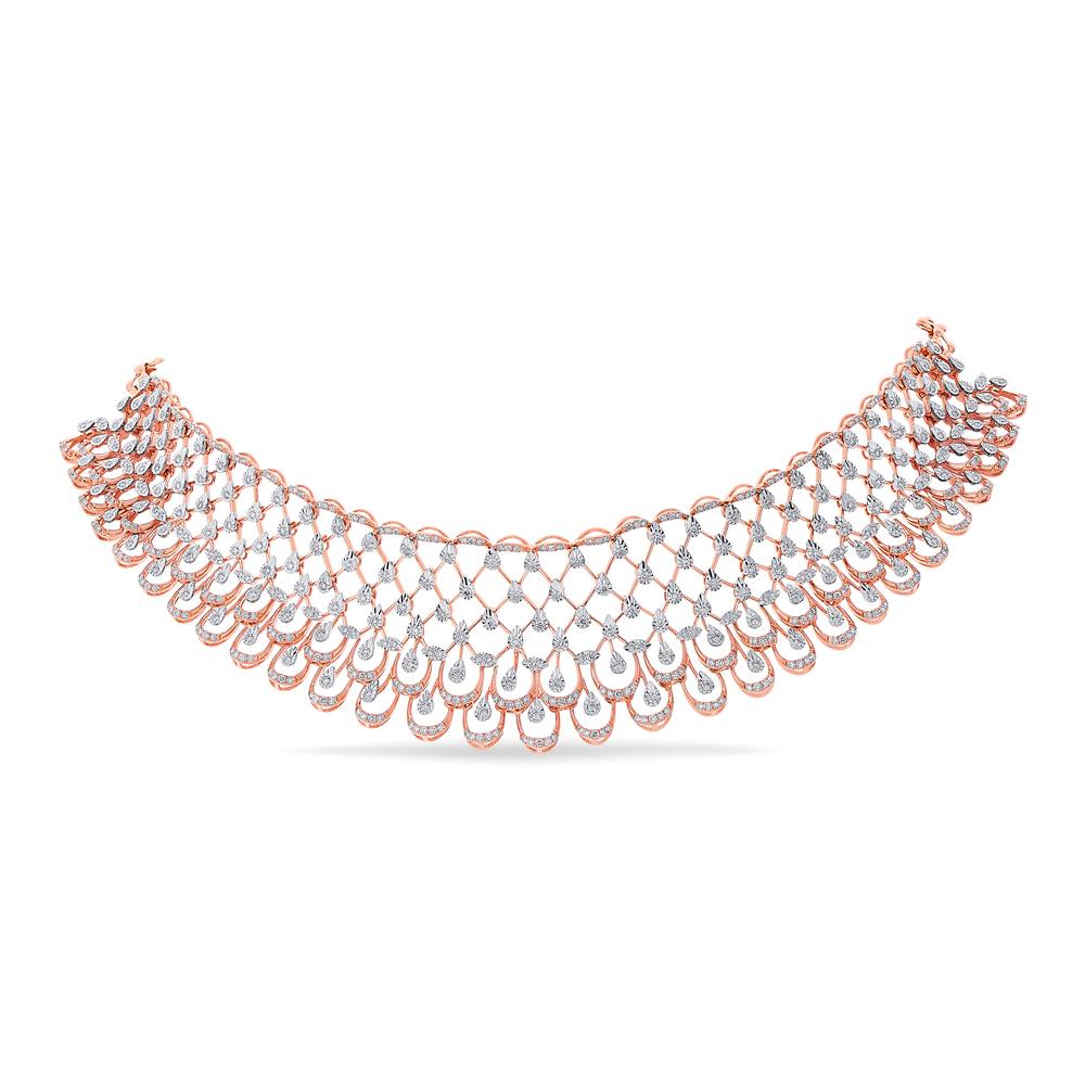 Buy 18 Karat Gold & Diamond Necklace
